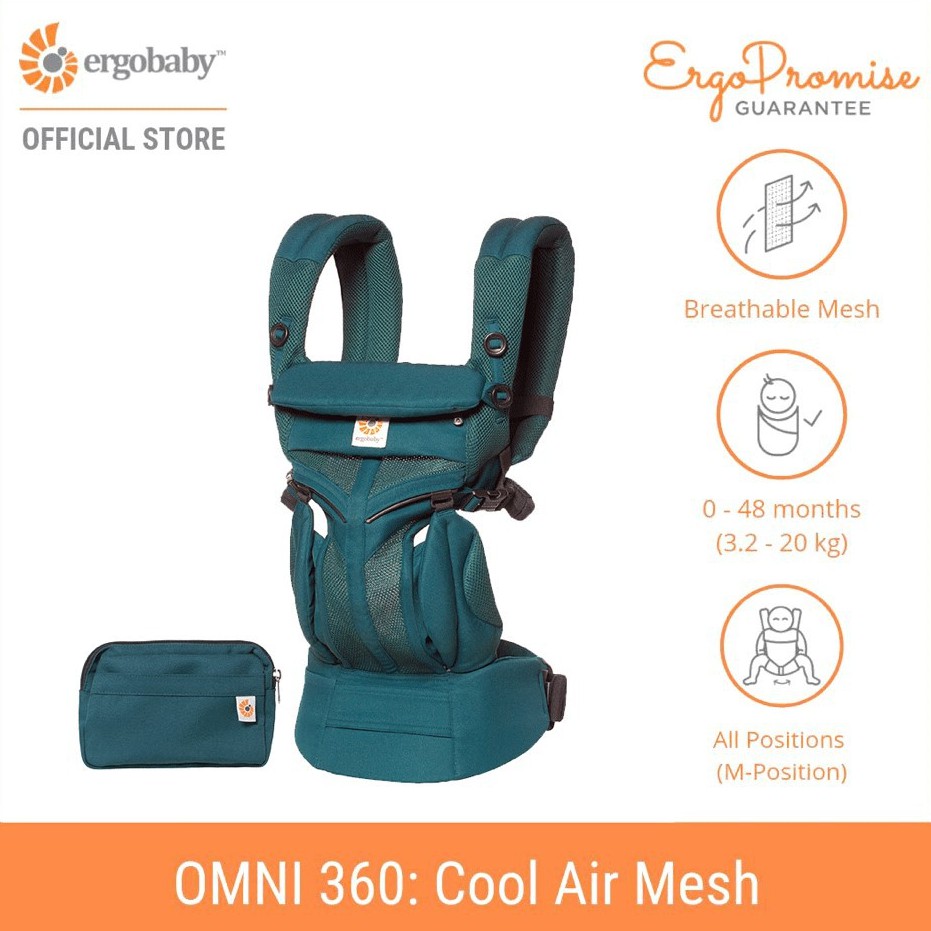 Ergobaby Omni 360 Cool Air Mesh All In One Newborn Baby Carrier All Colors Shopee Singapore