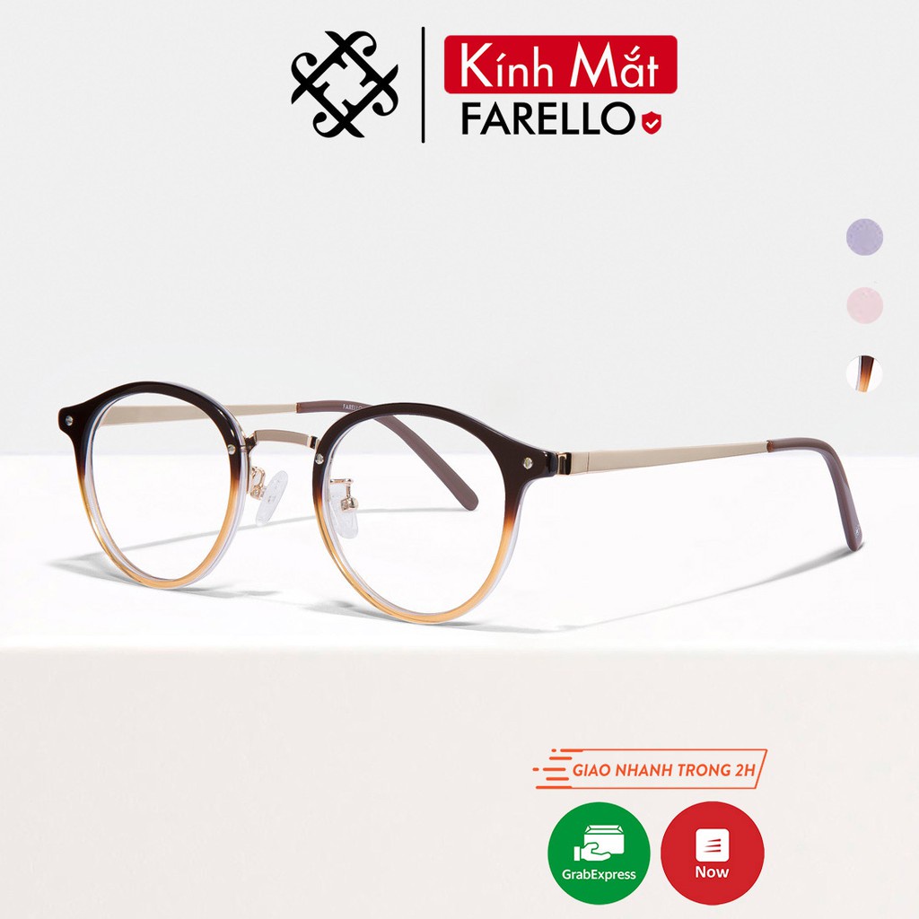 FARELLO Ocean high-quality eyeglass frames for men and women with round ...