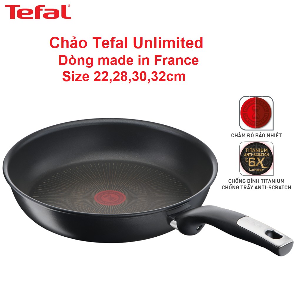  Tefal 32cm Frying Pan, Unlimited ON, Non- Stick
