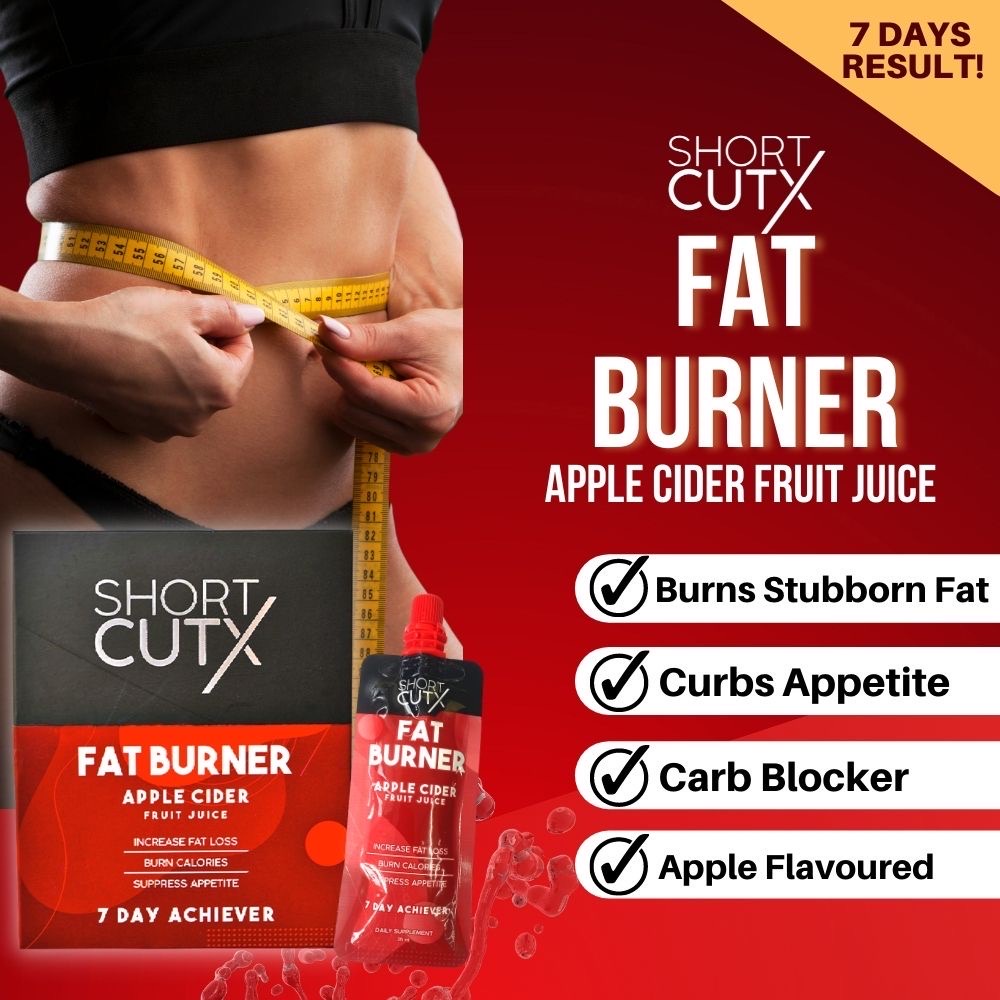 OOS Shortcutx Apple Cider Fruit Juice 7 Sachets 7 Day Achiever Fat