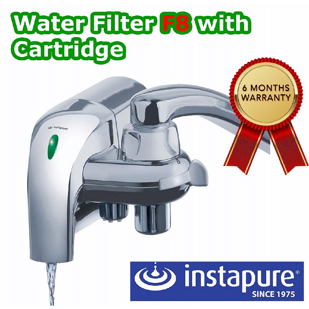 INSTAPURE F8 Chrome water Filter with a Chrome R8 cartridge, 6 months