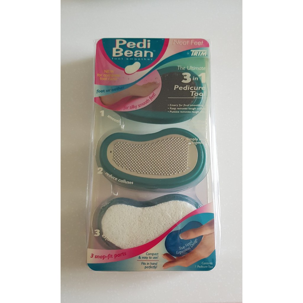 Trim Pedi Bean 3 In 1 Foot Smoother by Bassett