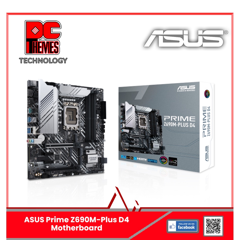 ASUS Prime Z690M-Plus D4 Motherboard | Shopee Singapore