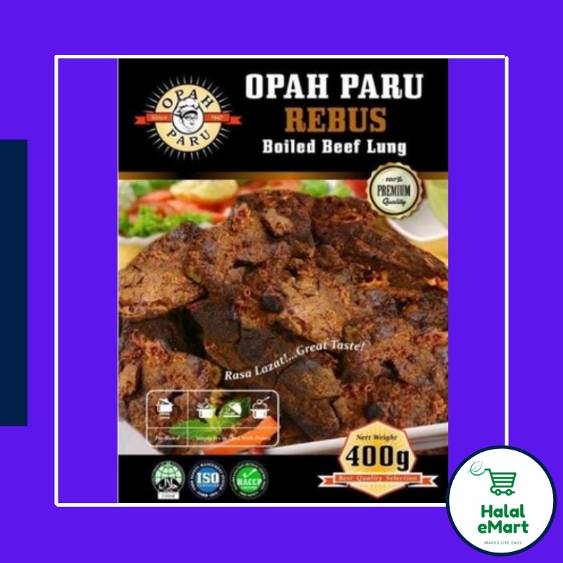 Opah Paru Rebus/ Boiled Beef Lungs 400g Halal Shopee Singapore