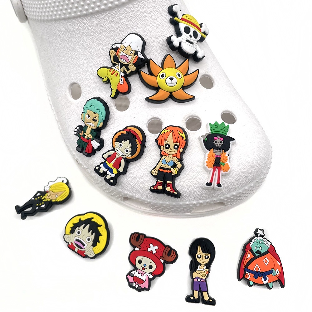 Japanese Nami Anime Jibbitz for Crocs Zoro Luffy Jibbits Charm One ...