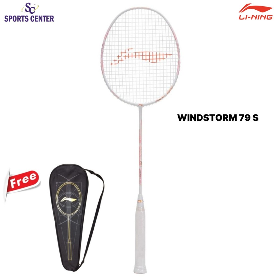 New Racket Badminton Lining Windstorm 79S/79S White Copper