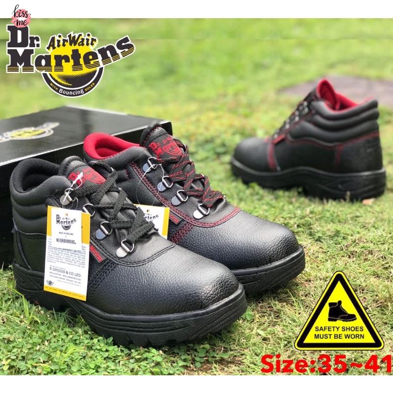 PL Women Safety Shoes Dr Martens High Steel Toe Cover/Kasut