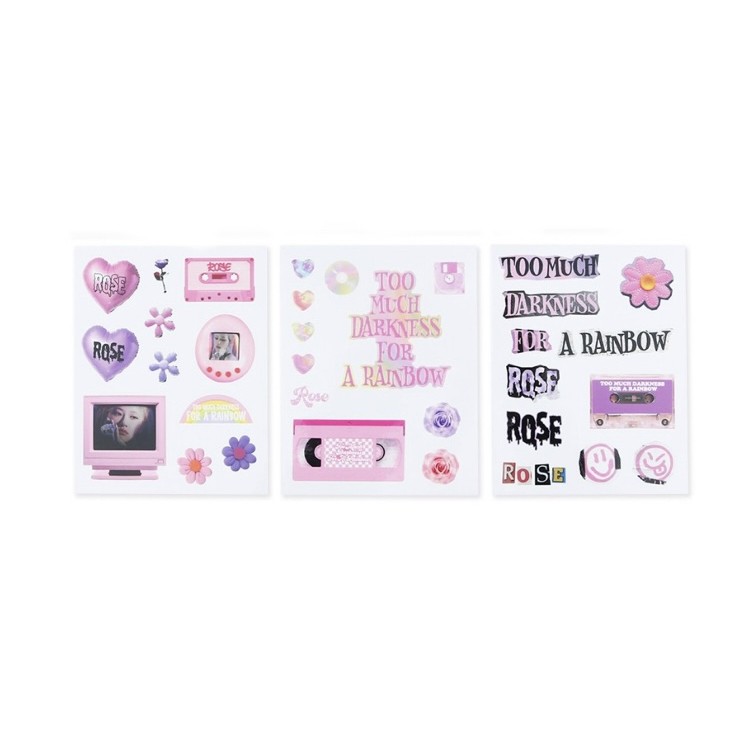 [LAST STOCK] ROSE -R- FIRST SINGLE SOLO ALBUM OFFICIAL STICKER SHEET ...