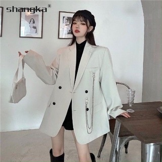 White hot sale blazer suit