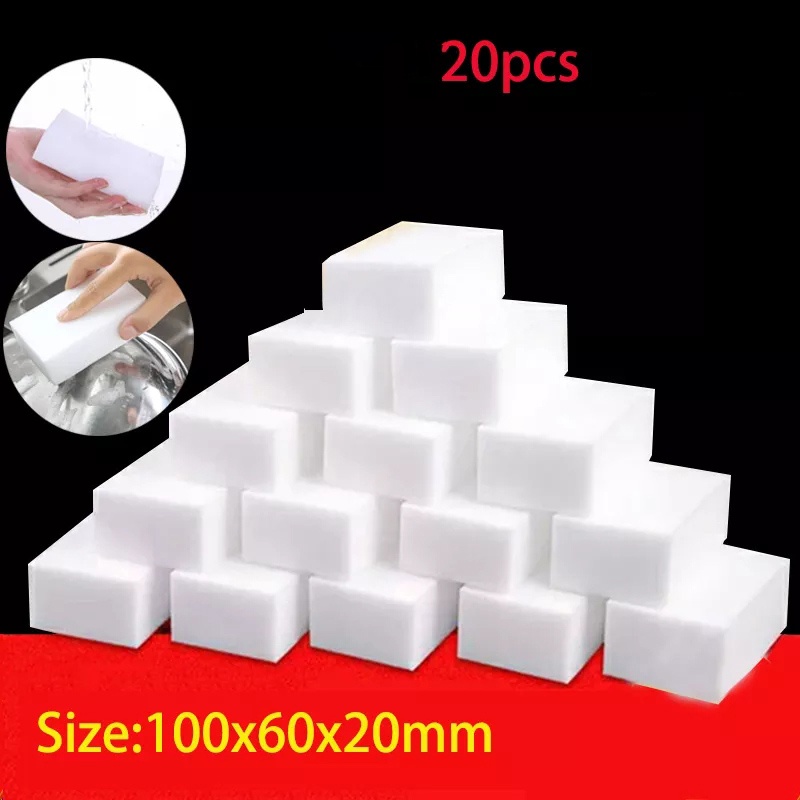 20 Packs Magic Sponge ExtraThick, Longlasting Melamine Cleaning