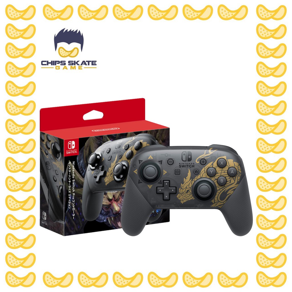 Nintendo Switch Pro Controller Monster Hunter Rise Edition | Shopee ...