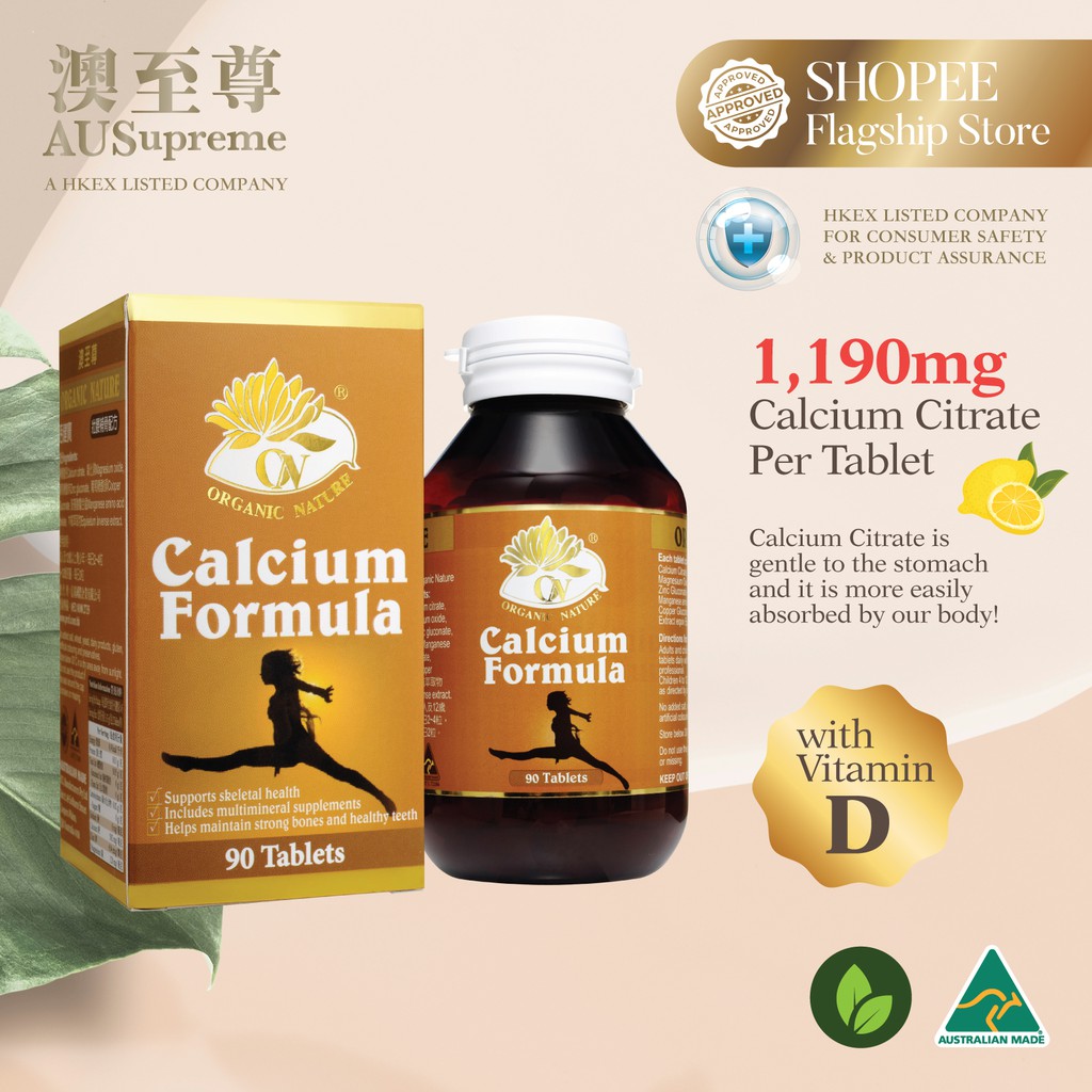 AUSupreme Calcium Formula Calcium Citrate to prevent kidney stones