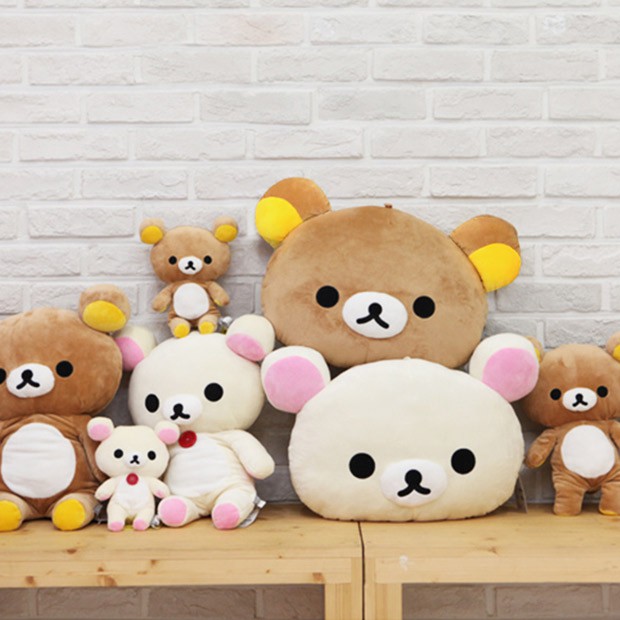 Japan Rilakkuma Head Pillow Coffee Bear Milk Bear Sanx Lazy Bear Rilakkuma Pillow Shopee