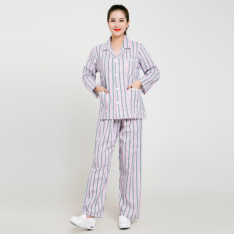 [Ready Stock] Patient Clothing Pure Cotton Pajamas Uniform Suit