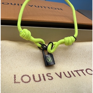 Louis Vuitton Silver Lockit X Virgil Abloh Cord Titanium Bracelet