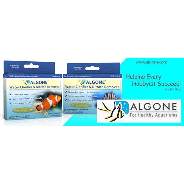LOCAL SELLER Algone Aquarium Water Clarifier and Nitrate Remover small 6 filter pouches Shopee Singapore