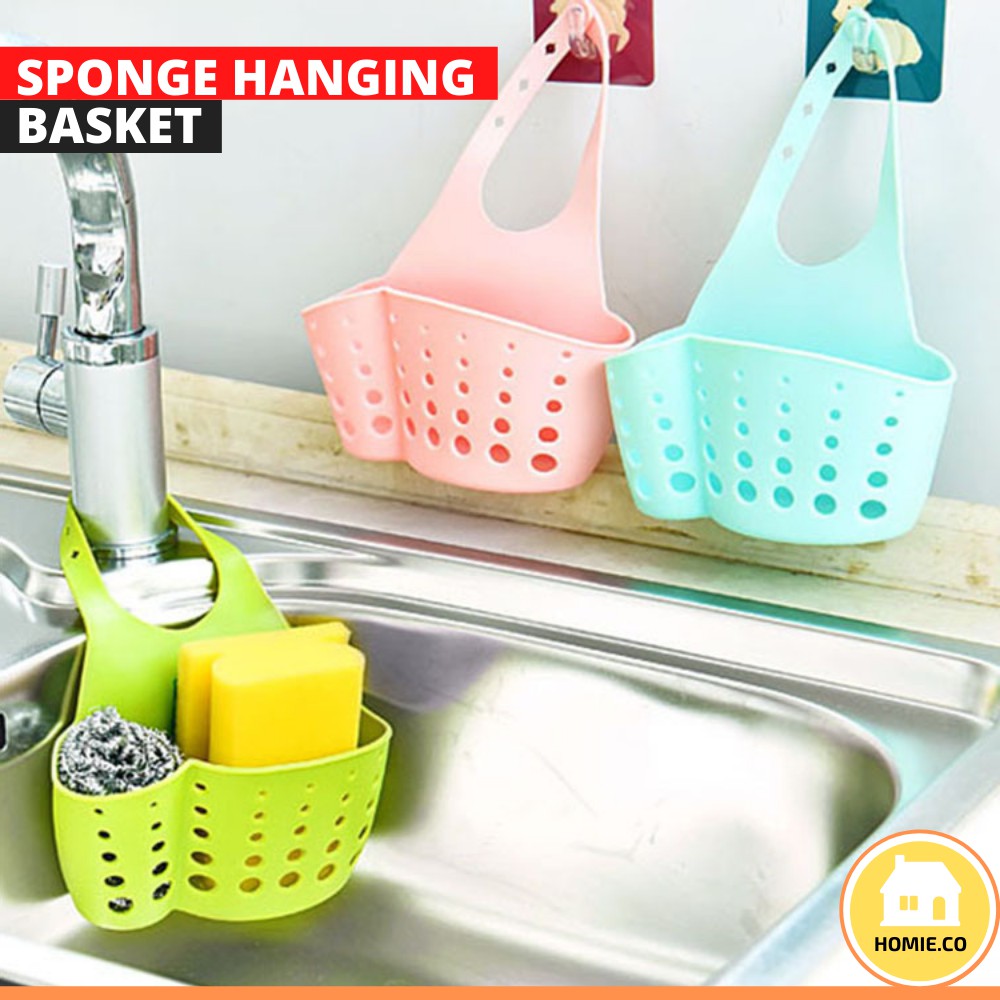 Kitchen Sink Hanging Basket Sink Organiser Baskets Washing Basin Sponge ...