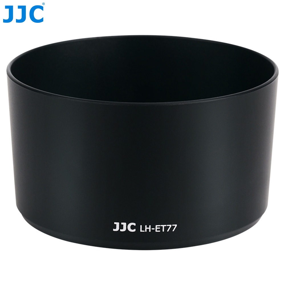 JJC LH-ET77 Black Dedicated Bayonet Mount Lens Hood Shade Compatible With Canon Rf 85mm F 2 Macro Is Stm Lense Reversible Non Glare Matte Finish Replacement Of Et 77 Lens Hood