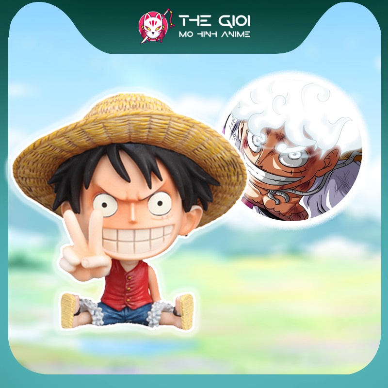 Pirate King Model figure one piece Monkey D Luffy Chibi 10 cm High ...