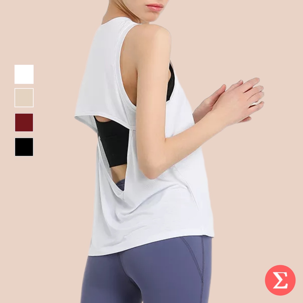 EMC Tank top yoga vest women sleeveless fitness active wear