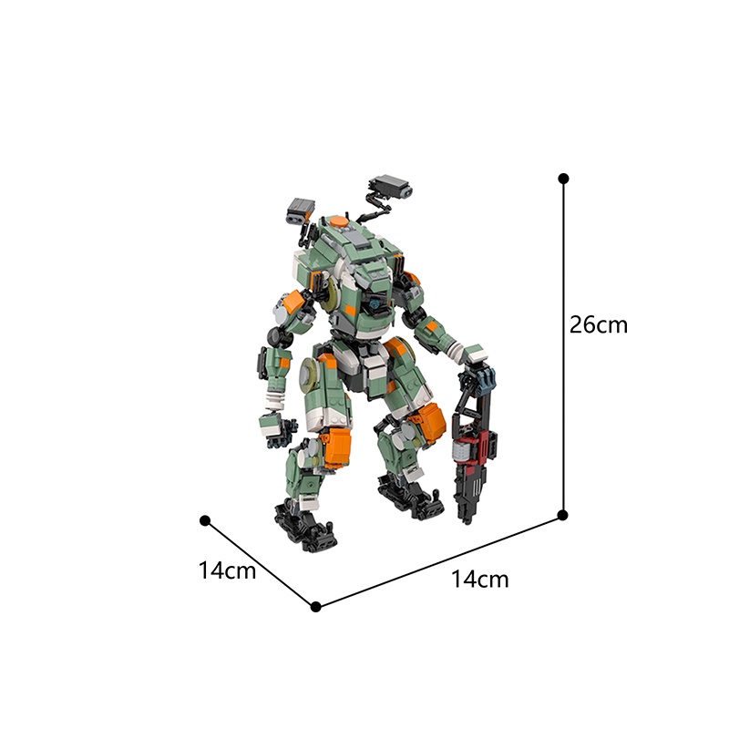 Titanfall MOC 68249 BT 7274 Vanguard Titan BuildMOC 1077PCS bricks model blocks toys Compatible LEGO Set Shopee Singapore