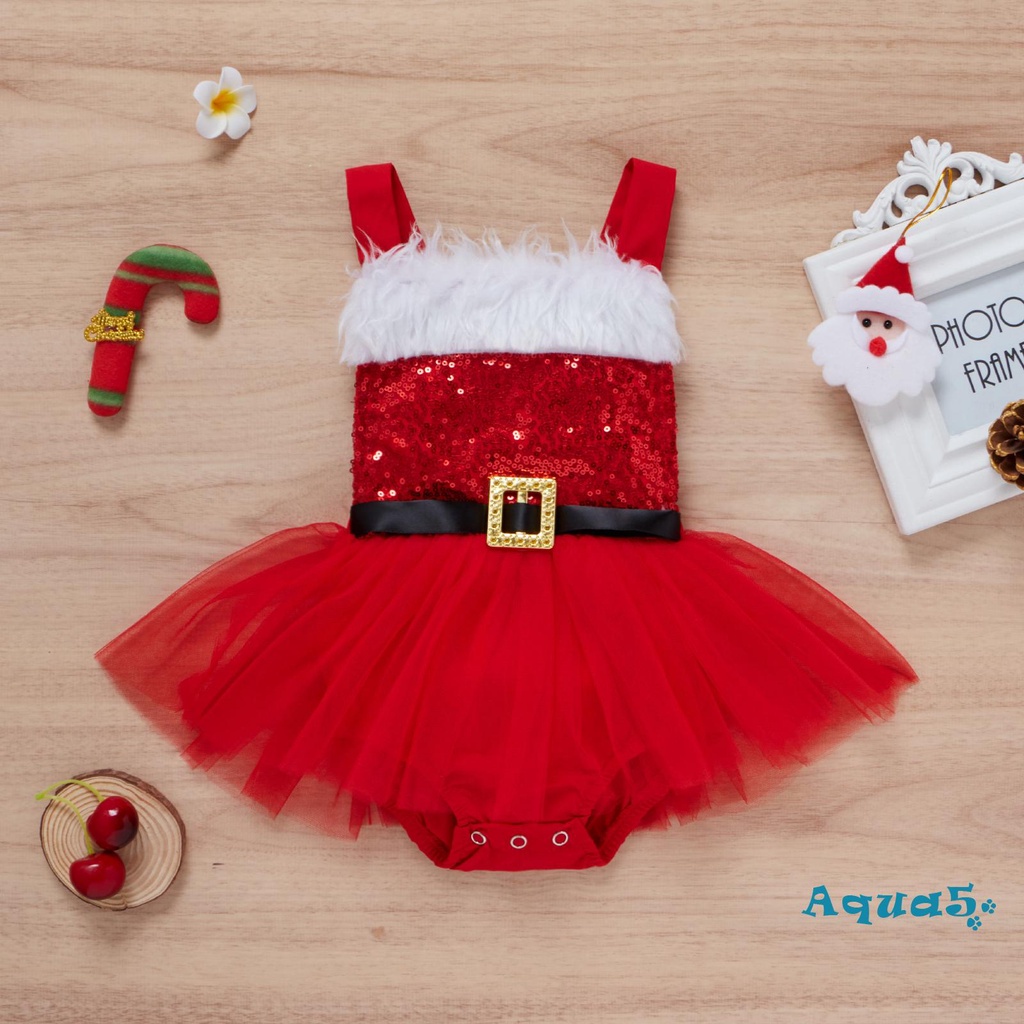 Girls christmas store romper