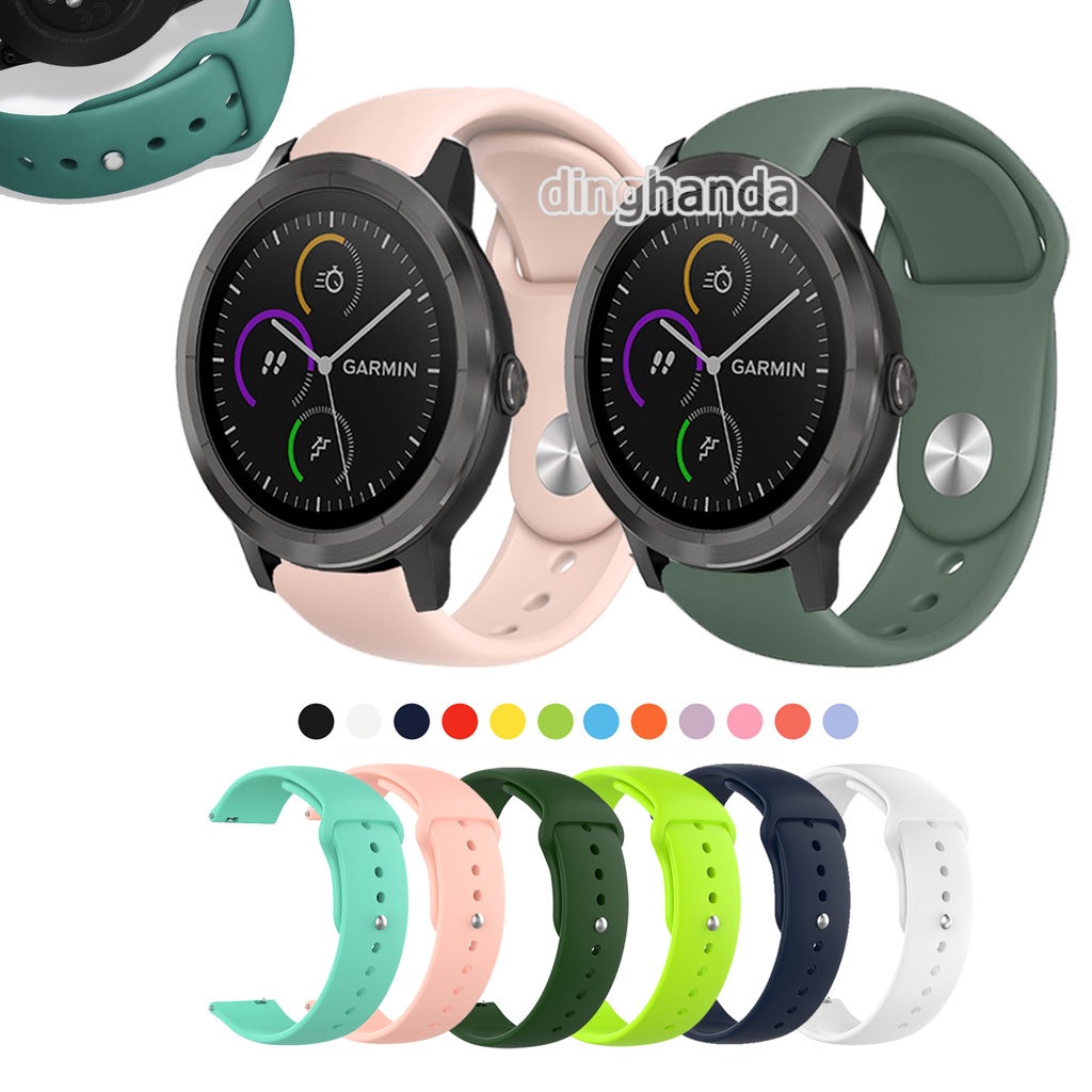 Soft Silicone Band Replacement Strap for Garmin Vivoactive 3 5 Active 5