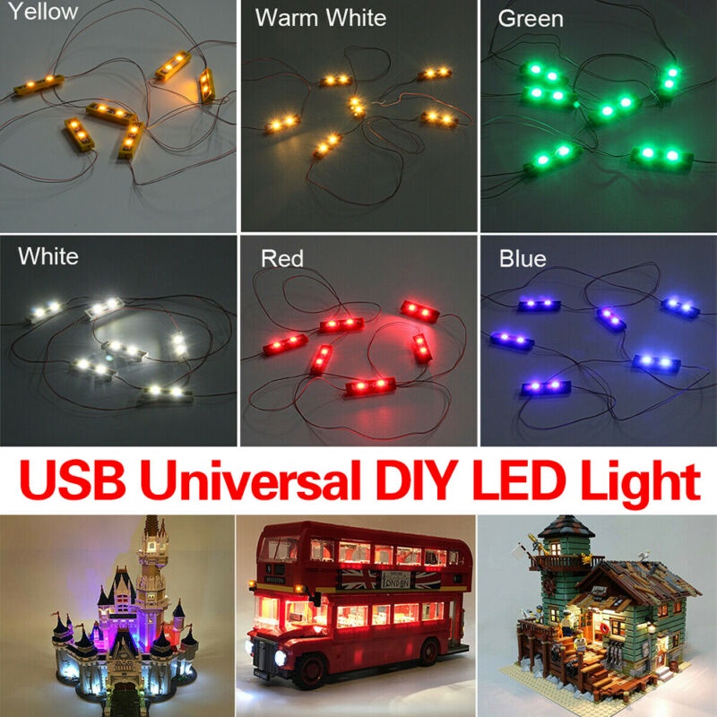 Universal DIY USB LED Light Lighting Kit For Lego MOC Toy Bricks Bar ...