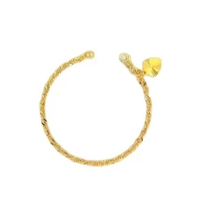 Poh Heng Jewellery 22K Gold Ripple Bracelet [Price By Weight]