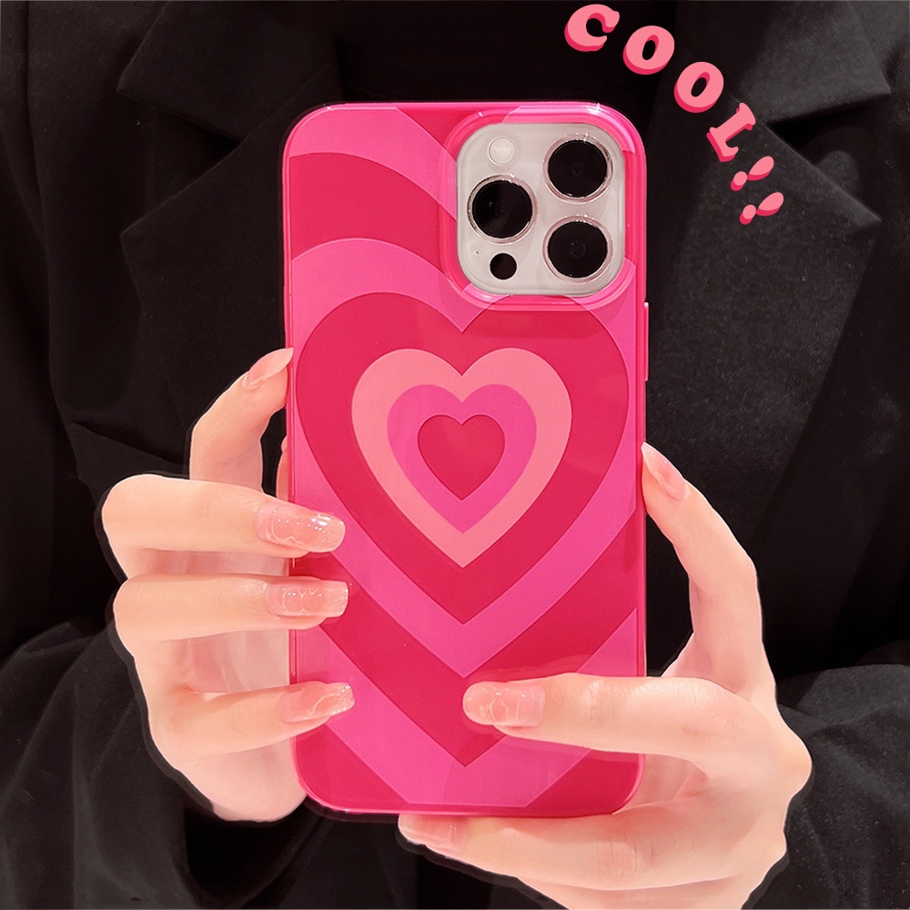 INS Pink Love Silicone Case For Iphone 15 14 7 8 SE2020 7 8 PLUS 11 12 13 Mini PRO MAX Casing Protective Cover AT0186 Shopee Singapore