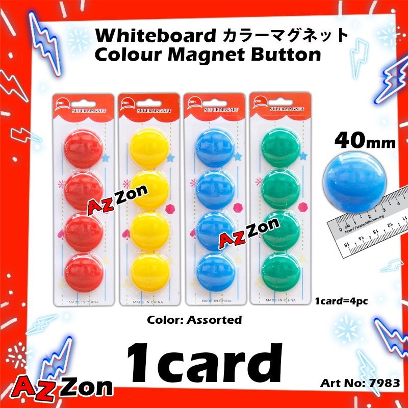 Whiteboard Color Magnet Button 20m 30mm 40mm Round Magnetic Button 白板 ...