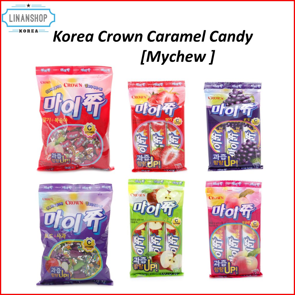 Crown Mychew Caramel Candy /Korean delicious fruity chewing jelly ...