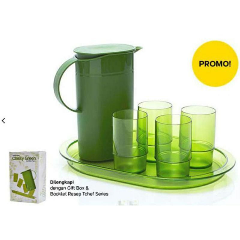 Classy Green set (pitcher, tray, glass) | Shopee Singapore