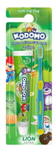 Kodomo Sikat Gigi Zigzag 2 In 1 - Gambar 4