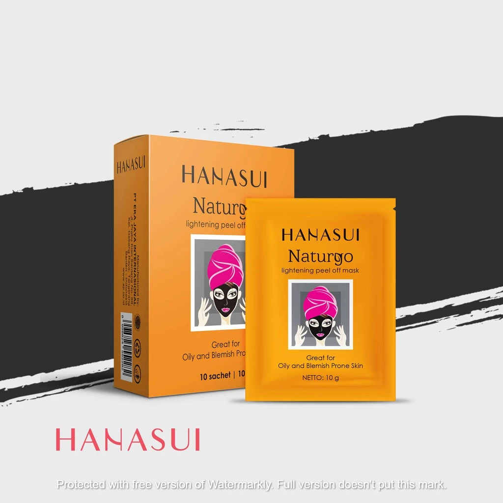 Hanasui Naturgo Black Peel Off Mask - Box Masker Hitam Angkat Komedo & Sel Kulit Mati Bersih, Halus & Mencerahkan - Gambar 2