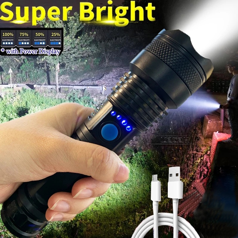 USB Rechargeable Tactical Flashlight / Emergency Handheld Flashlights ...