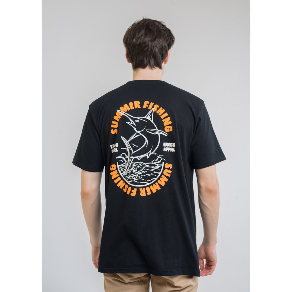 Erigo Marlin Fish Black T-Shirt