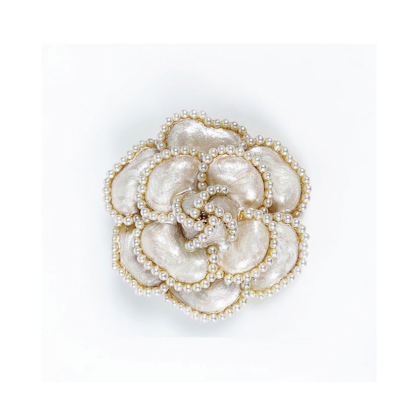 NULLUS CAMELLIA LAPEL BROOCH 駆け寄っ LONG COAT