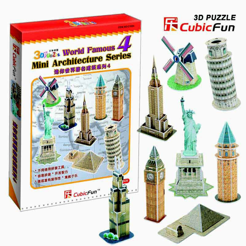 CubicFun 3D paper model - mini model of world famous architecture 04 ...