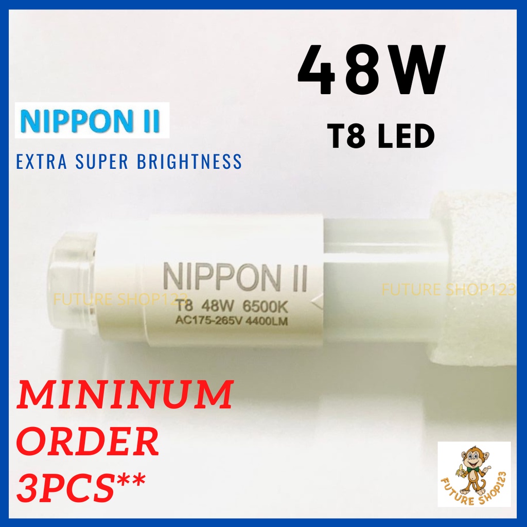 NIPPONII 48W LED T8 Extra Super Bright Tube Lampu Kalimantang 4FT 35W ...