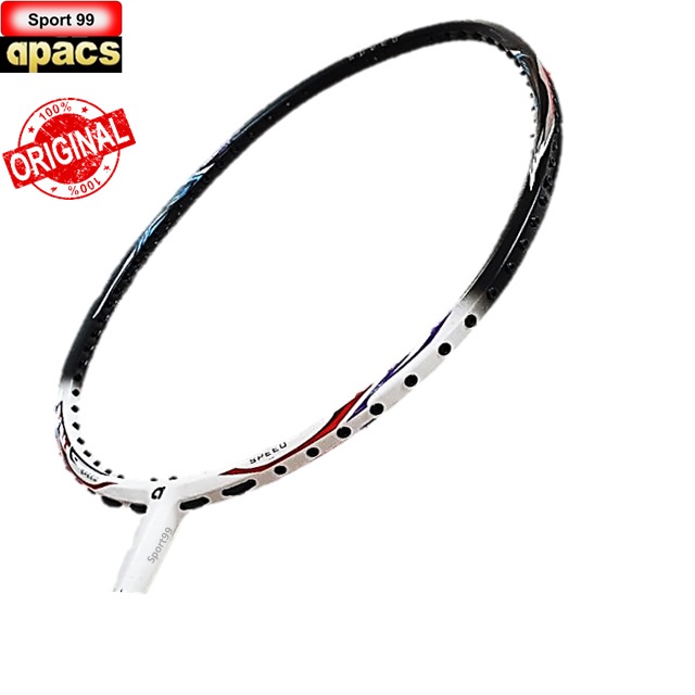 Apacs Imperial Speed【No String】 Badminton Racket -White Black Matt(1pcs ...