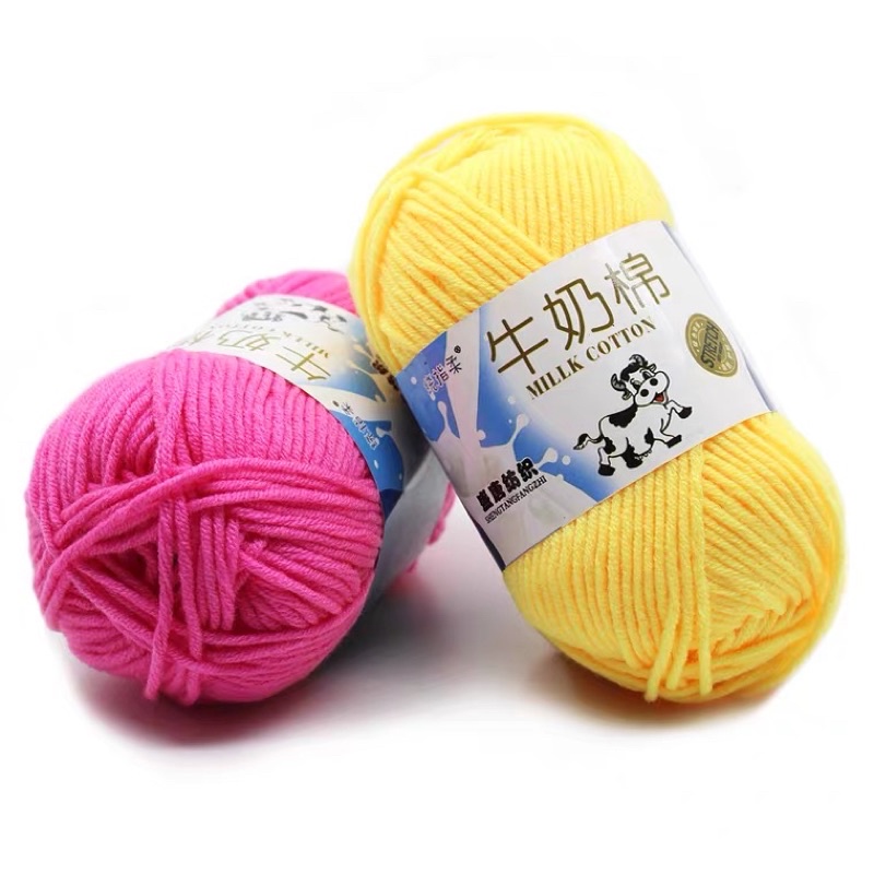 (SG STOCK) 5ply milk cotton yarn | Shopee Singapore