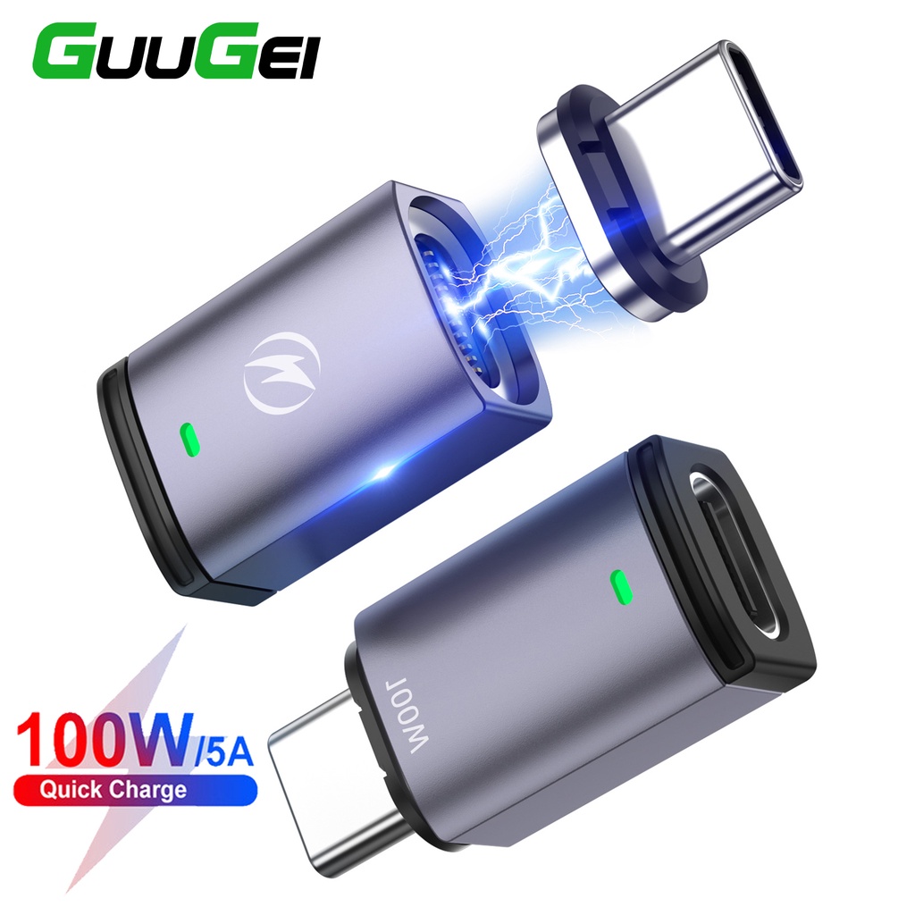 Adaptateur Magnétique Type-C 5 Broches (lot De 3) - Connecteur Anti-poussière Pour Charge Rapide Et Transfert De Données - Compatible Câbles Magnétiques VAFOTON - 4