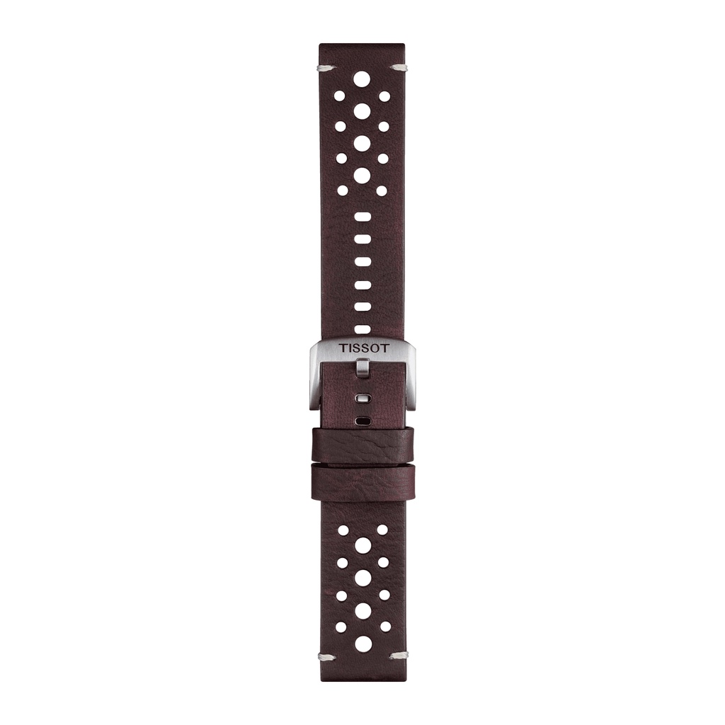 TISSOT OFFICIAL BROWN LEATHER STRAP LUGS 22 MM (T852046777) | Shopee ...