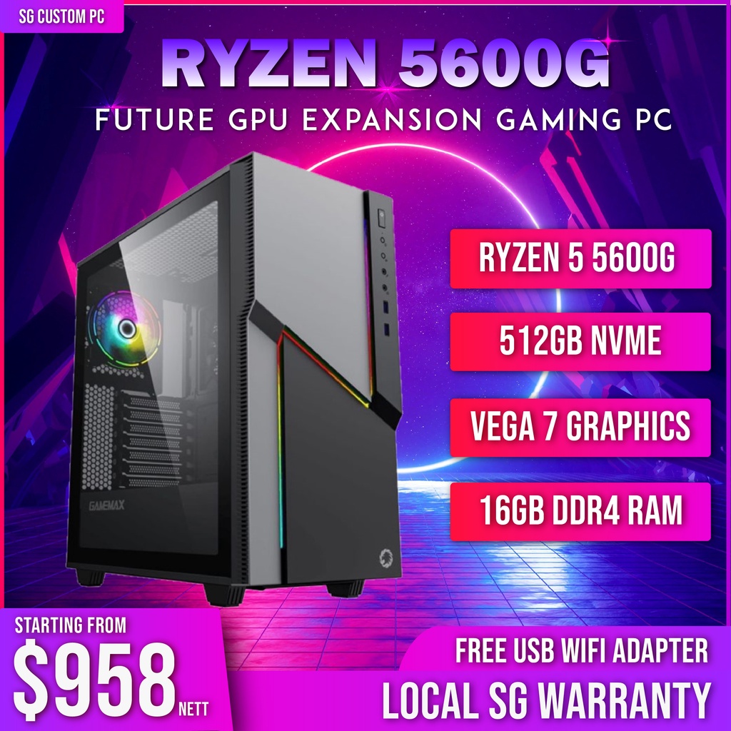 Gaming Desktop PC - 5600G Ninja