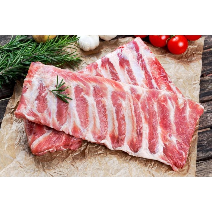 [Leader Food] Premium Pork Meaty Spare Rib Slab Uncut (精选整扇肉多猪肋排) - (0. ...