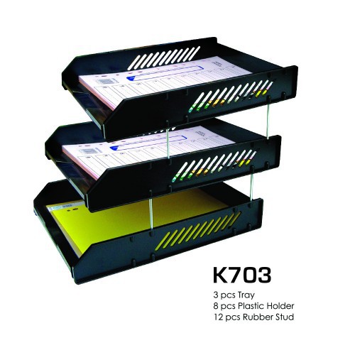 File Document Tray / Letter Paper Rack ( 3 Tier ) | Shopee Singapore