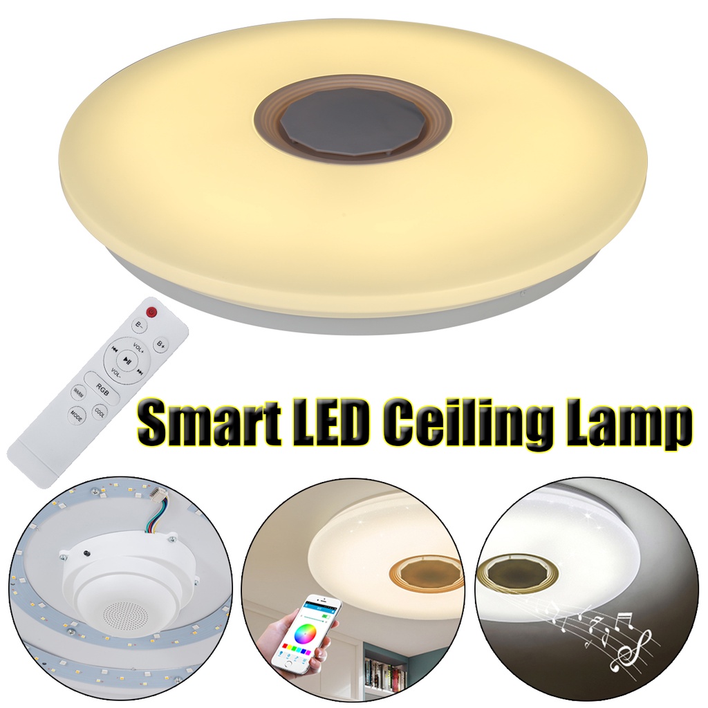 500W IP20 WiFi Modern Smart LED Light Ceiling Lamp RGB APP Bluetooth ...