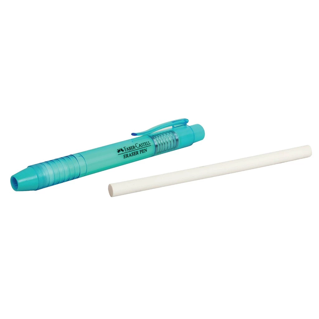 Faber Castell Penghapus Eraser Pen Blue Barrel - Gambar 3