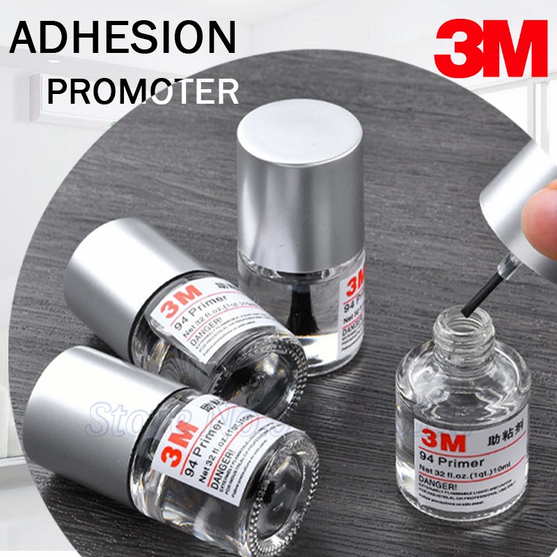 3M 10ML Primer Adhesion Promoter Car Tape Primer Foam Tape Adhesive Car  Decoration Strip Adhesive For Paint Plastic Metal Tool